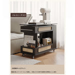 スタイリッシュで多機能なセンターテーブル - おしゃれな収納付き、リビングやオフィスに最適! hmz-4952