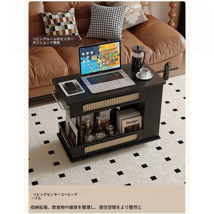 スタイリッシュで多機能なセンターテーブル - おしゃれな収納付き、リビングやオフィスに最適! hmz-4952
