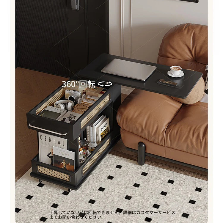 スタイリッシュで多機能なセンターテーブル - おしゃれな収納付き、リビングやオフィスに最適! hmz-4952