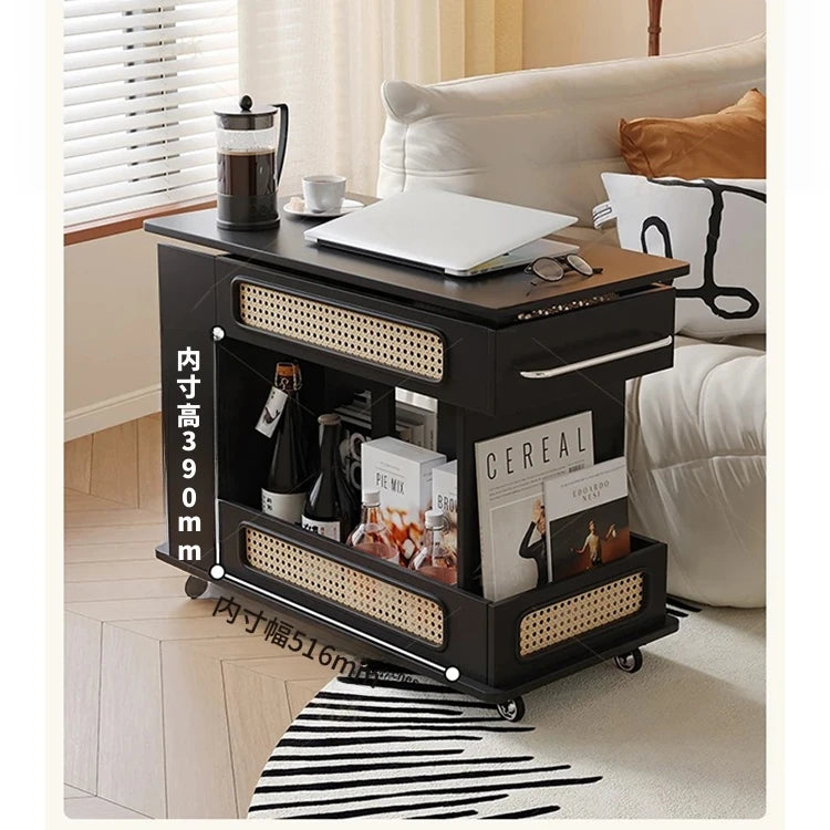 スタイリッシュで多機能なセンターテーブル - おしゃれな収納付き、リビングやオフィスに最適! hmz-4952