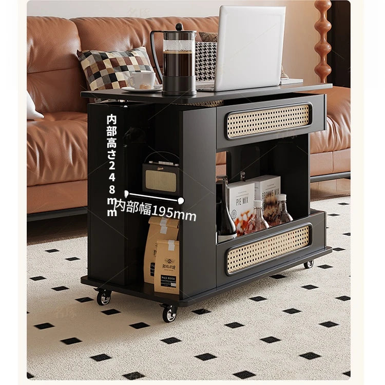 スタイリッシュで多機能なセンターテーブル - おしゃれな収納付き、リビングやオフィスに最適! hmz-4952