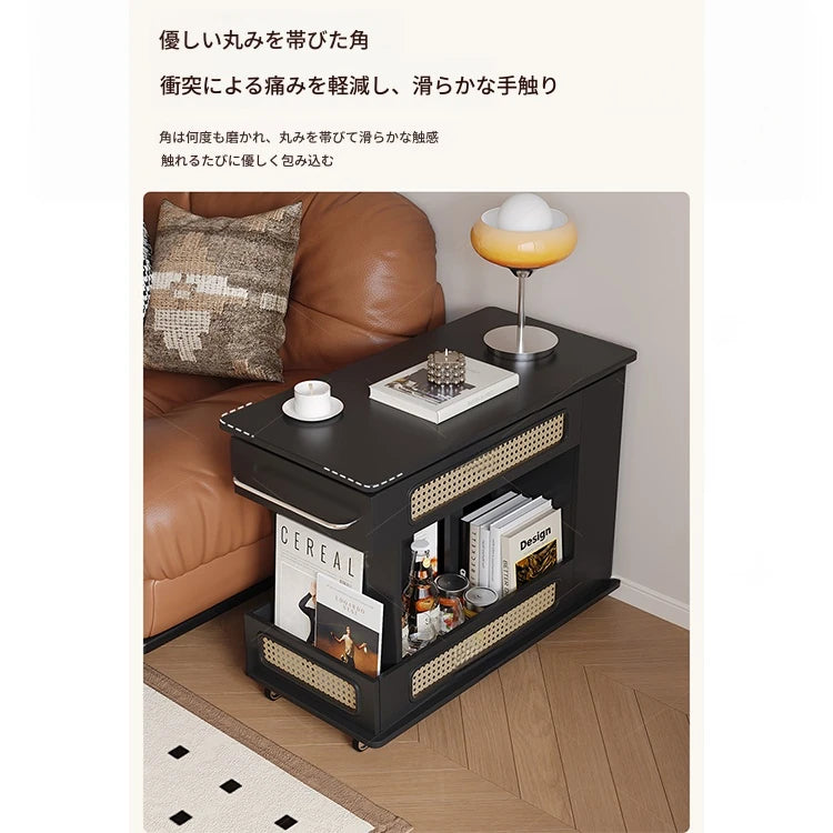 スタイリッシュで多機能なセンターテーブル - おしゃれな収納付き、リビングやオフィスに最適! hmz-4952