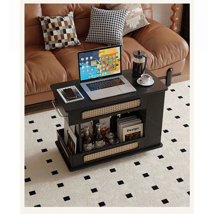 スタイリッシュで多機能なセンターテーブル - おしゃれな収納付き、リビングやオフィスに最適! hmz-4952