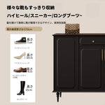 シックなデザインのブラックキャビネット - 高級感あふれる収納家具でお部屋をスタイリッシュに演出! hmz-4955