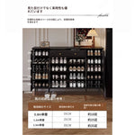 シックなデザインのブラックキャビネット - 高級感あふれる収納家具でお部屋をスタイリッシュに演出! hmz-4955