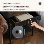 シンプルでスタイリッシュなブラックセンターテーブル - おしゃれなリビングに最適な収納付きデザイン hmz-4963