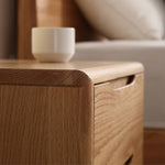 【新発売】高級オーク製ナイトテーブル|上質なデザインと耐久性 hmzj-799