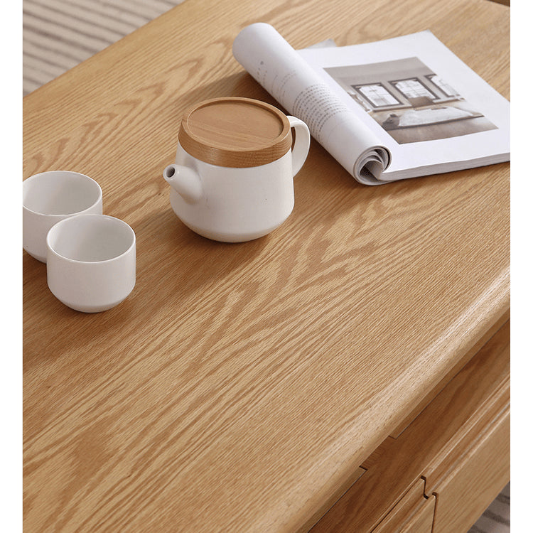 ナチュラルオーク製センターテーブル|シンプルで上質なリビング家具 hmzj-801