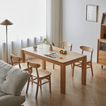 レッドオーク製 テーブル|高級感漂うデザインと耐久性 hmzj-805