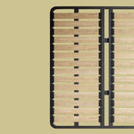 【ベッド】パイン材フレーム&ダウン+シリコンフィルクッション、豪華本革&合成皮革ファブリック、耐久多層板構造 hmzsh-1543