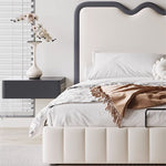 【高級感×安らぎ】天然パイン&本革×合成皮革使用の多層板ベッド hmzsh-1544