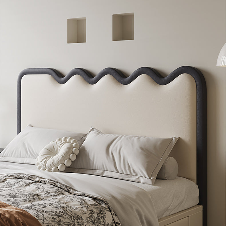 【高級感×安らぎ】天然パイン&本革×合成皮革使用の多層板ベッド hmzsh-1544