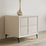 【高級感×安らぎ】天然パイン&本革×合成皮革使用の多層板ベッド hmzsh-1544