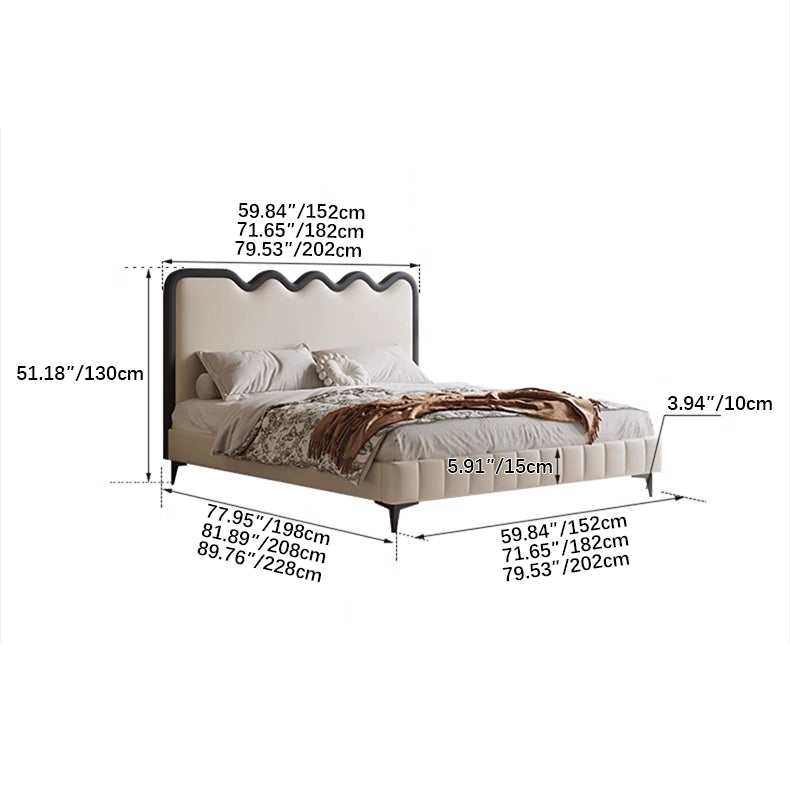 【高級感×安らぎ】天然パイン&本革×合成皮革使用の多層板ベッド hmzsh-1544