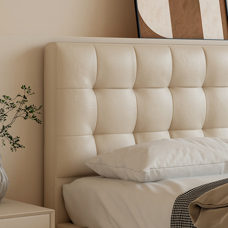 高級パイン材 × 本革&合成皮革使用 多層板構造のラグジュアリーベッド hmzsh-1546