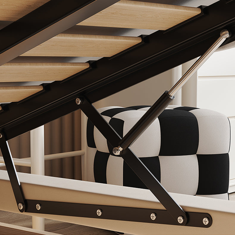 高級パイン材 × 本革&合成皮革使用 多層板構造のラグジュアリーベッド hmzsh-1546