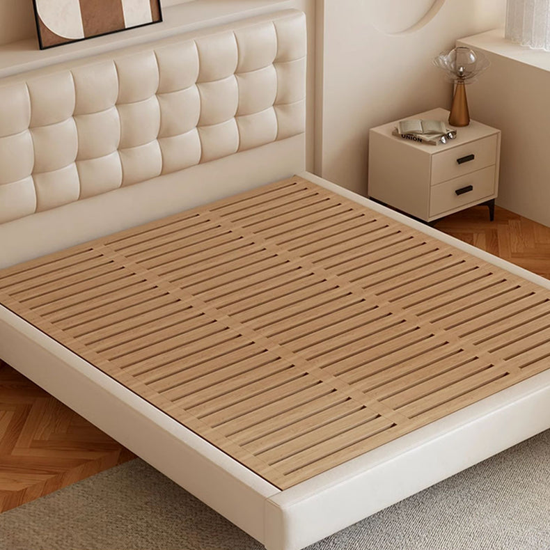 高級パイン材 × 本革&合成皮革使用 多層板構造のラグジュアリーベッド hmzsh-1546