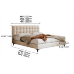 高級パイン材 × 本革&合成皮革使用 多層板構造のラグジュアリーベッド hmzsh-1546