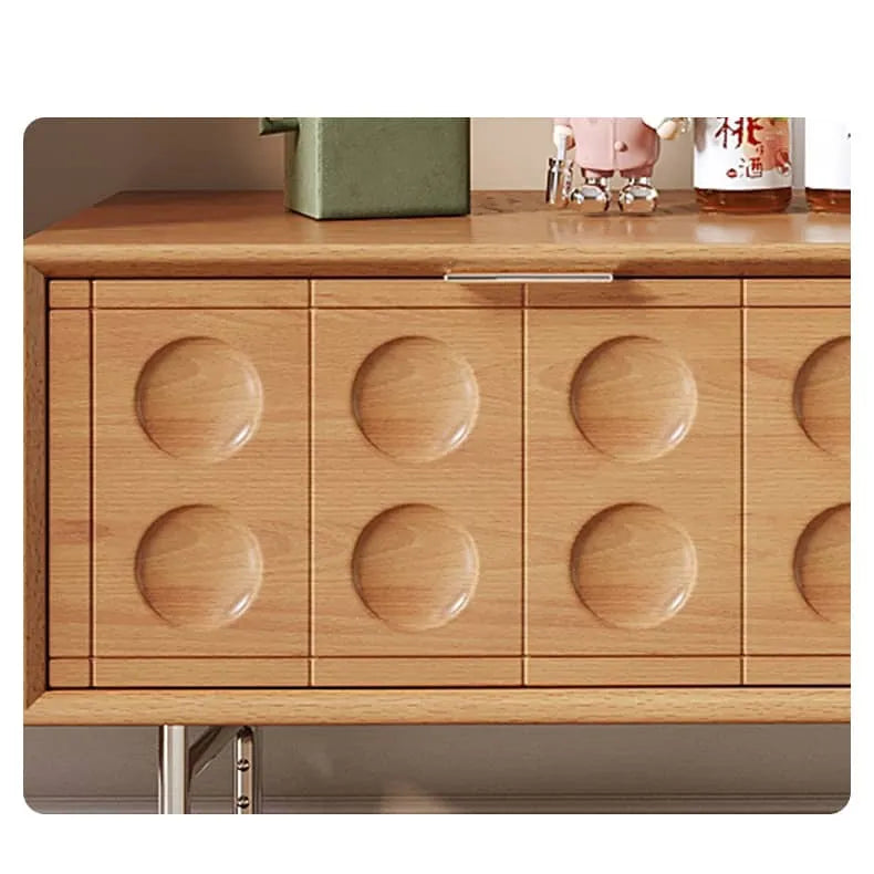 高級感溢れるテレビ台:ケヤキ×強化ガラス×ステンレスの美しいデザイン hns-4116