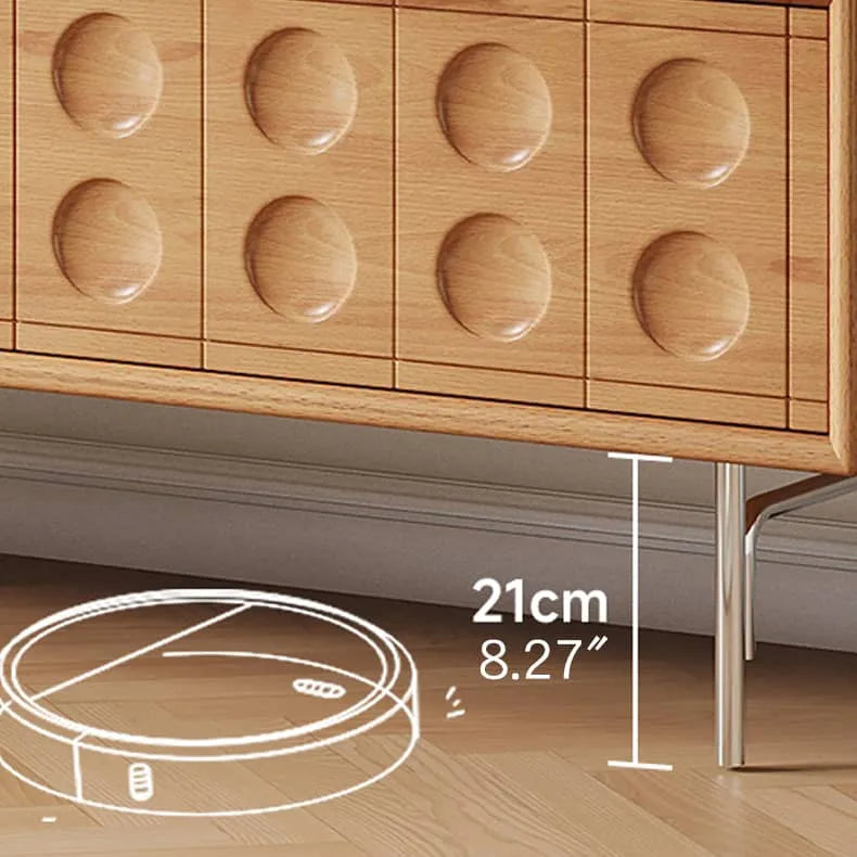 高級感溢れるテレビ台:ケヤキ×強化ガラス×ステンレスの美しいデザイン hns-4116