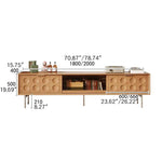 高級感溢れるテレビ台:ケヤキ×強化ガラス×ステンレスの美しいデザイン hns-4116