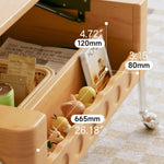 ケヤキとステンレスのモダンセンターテーブル|おしゃれな収納スペース付き hns-4128