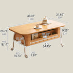 ケヤキとステンレスのモダンセンターテーブル|おしゃれな収納スペース付き hns-4128