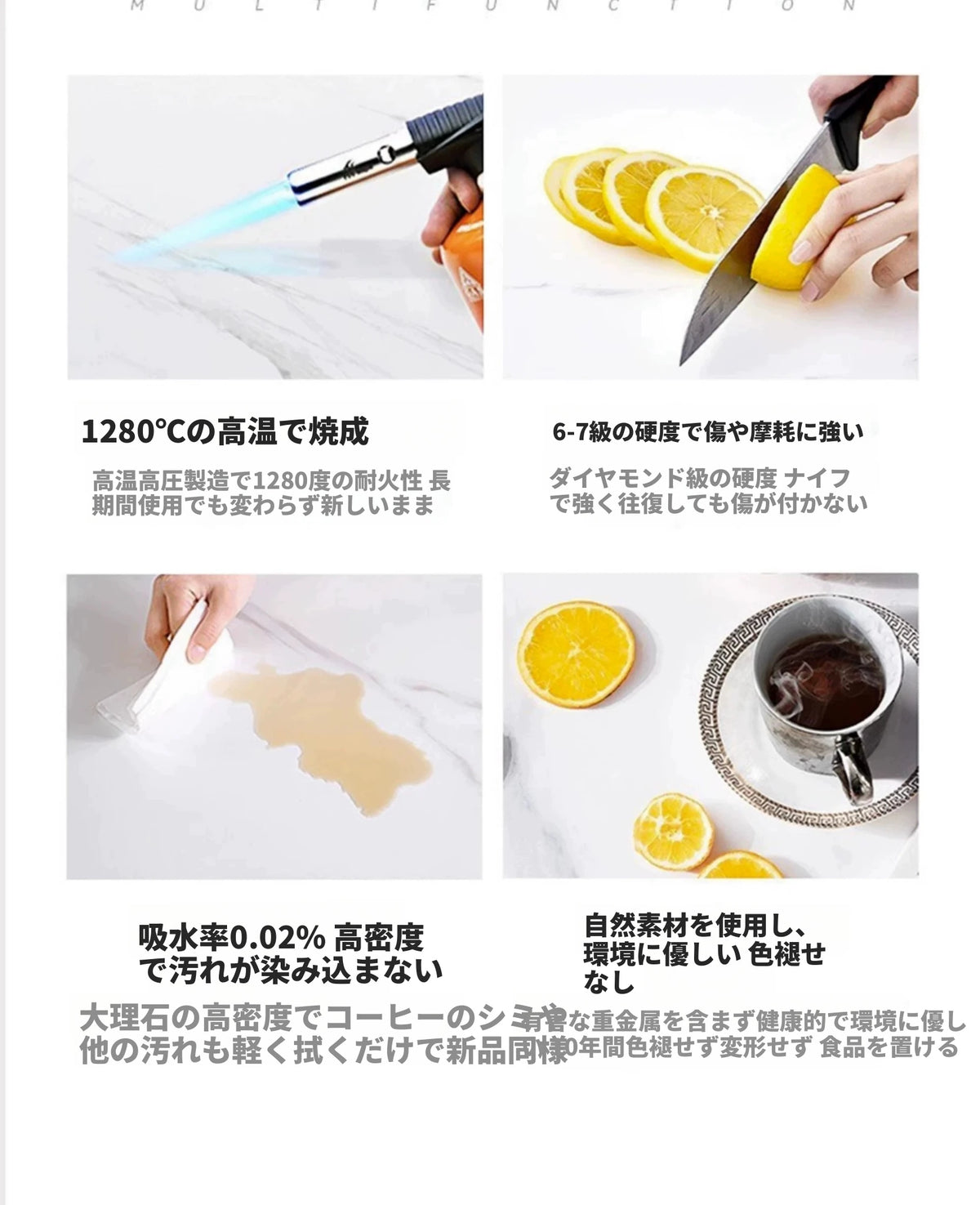 モダン大理石デザインテーブル - 多層板製でおしゃれなダイニングセット用テーブル hny-5225