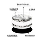 モダン大理石デザインテーブル - 多層板製でおしゃれなダイニングセット用テーブル hny-5225