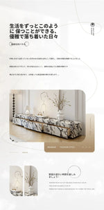 モダンセラミック無垢材テレビ台|スタイリッシュなデザインでリビングを彩るエレガントなインテリア家具 hny-5229