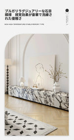 モダンセラミック無垢材テレビ台|スタイリッシュなデザインでリビングを彩るエレガントなインテリア家具 hny-5229