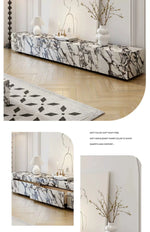 モダンセラミック無垢材テレビ台|スタイリッシュなデザインでリビングを彩るエレガントなインテリア家具 hny-5229