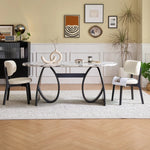 ラグジュアリー大理石テーブル - モダンデザイン多層板ダイニングテーブル hny-5235