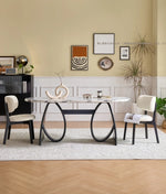 ラグジュアリー大理石テーブル - モダンデザイン多層板ダイニングテーブル hny-5235