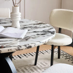 モダン大理石テーブル - スタイリッシュな多層板デザインでお部屋を格上げ! hny-5238