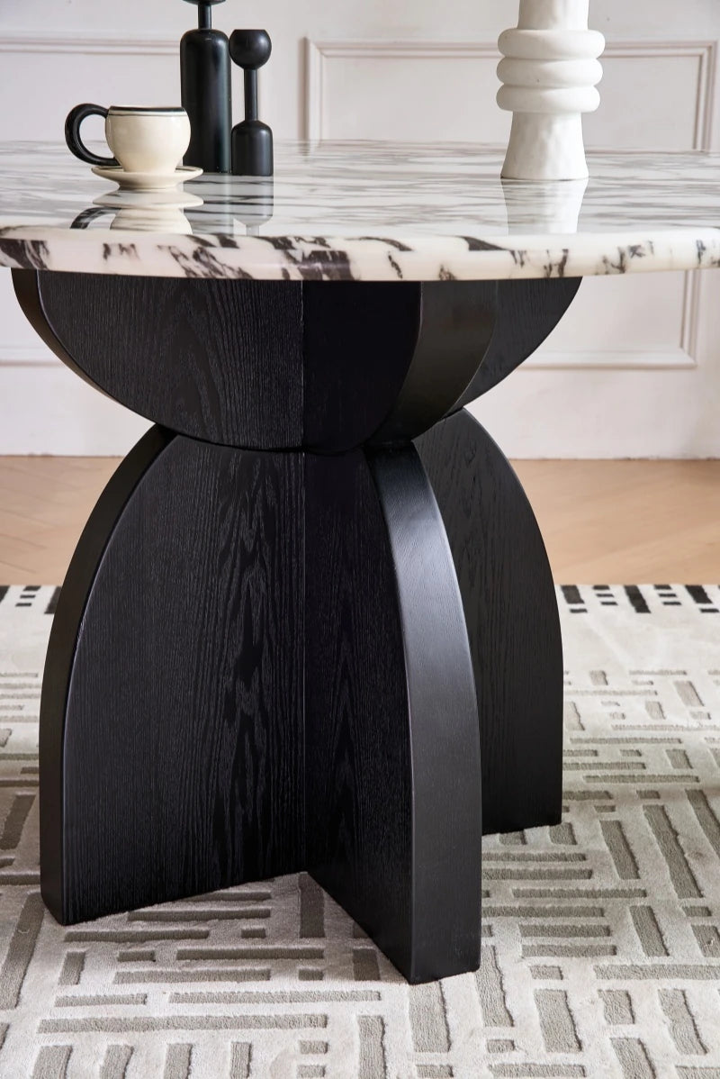 モダン大理石テーブル - スタイリッシュな多層板デザインでお部屋を格上げ! hny-5238