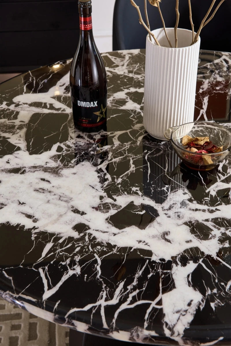 モダン大理石テーブル - スタイリッシュな多層板デザインでお部屋を格上げ! hny-5238