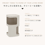 クリーム風アイアン製サイドテーブル リビング用 ソファ横 シンプルモダン 小型 ベッドサイド収納ラック 小型テーブル hoq-5375