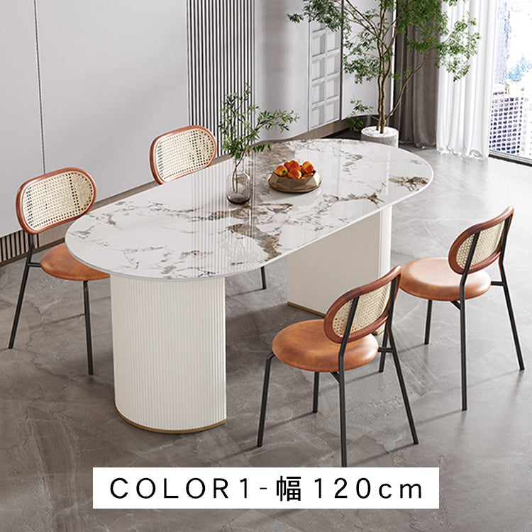 ライトラグジュアリー岩板ダイニングテーブル 家庭用 小型 モダンシンプル パンドラ 高級レストラン用テーブル hoq-5376