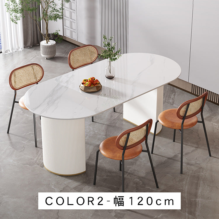 ライトラグジュアリー岩板ダイニングテーブル 家庭用 小型 モダンシンプル パンドラ 高級レストラン用テーブル hoq-5376