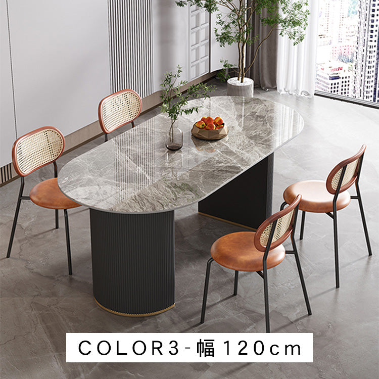 ライトラグジュアリー岩板ダイニングテーブル 家庭用 小型 モダンシンプル パンドラ 高級レストラン用テーブル hoq-5376