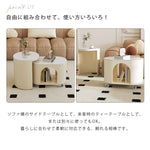 クリーム風ソファサイドテーブル 岩板製 リビング用 移動式 組み合わせ小型コーヒーテーブル モダンシンプル クリエイティブ 家庭用ワゴン hoq-5377