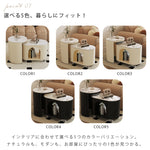 クリーム風ソファサイドテーブル 岩板製 リビング用 移動式 組み合わせ小型コーヒーテーブル モダンシンプル クリエイティブ 家庭用ワゴン hoq-5377