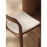 チェア ブラウン ブラック アッシュ材 合皮 hqm-3227