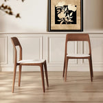 チェア ブラウン ブラック アッシュ材 合皮 hqm-3227