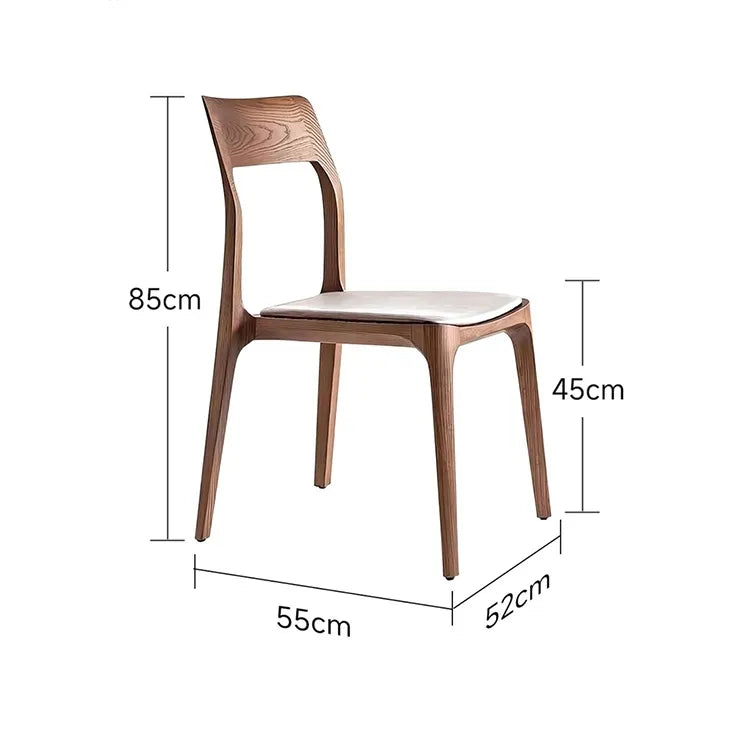 チェア ブラウン ブラック アッシュ材 合皮 hqm-3227