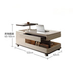 センターテーブル ブラウン ブラック セラミック 中密度繊維板 hqm-3228