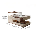 センターテーブル ブラウン ブラック セラミック 中密度繊維板 hqm-3228