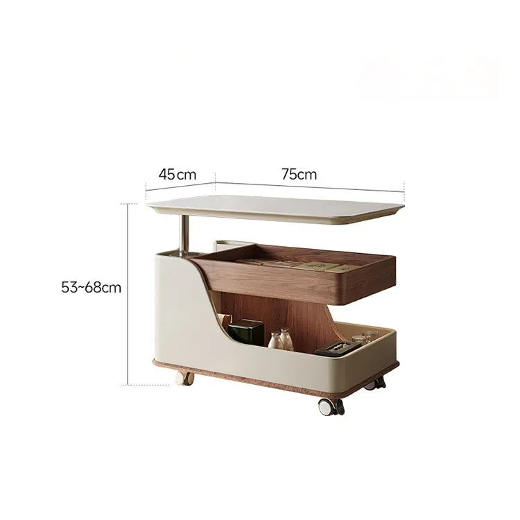 センターテーブル ブラウン ブラック セラミック 中密度繊維板 hqm-3228