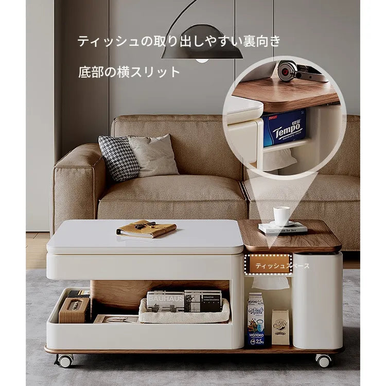 センターテーブル ブラウン ブラック セラミック 中密度繊維板 hqm-3228